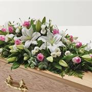 CS009 Rose and Lily Coffin Spray